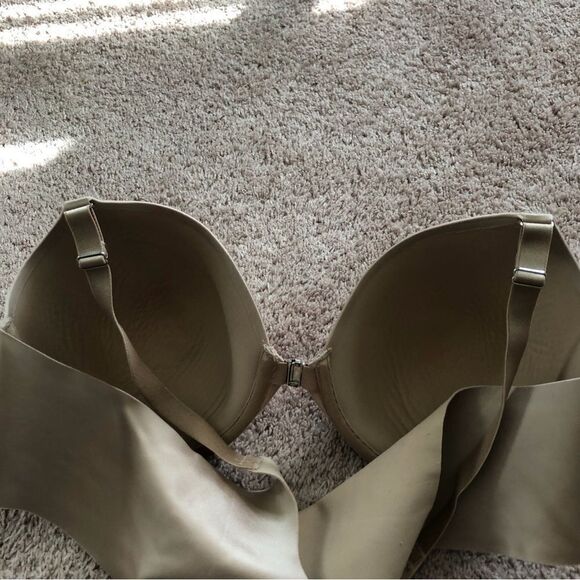 Soma Vanishing Back Full Coverage Front Close Bra 42C Nude Tan - Picture 6 of 9